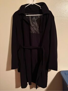 London Fog Black Women's Belted Trench Coat